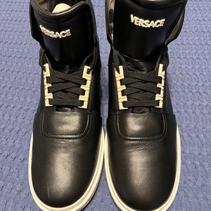 Men’s Versace leather high tops